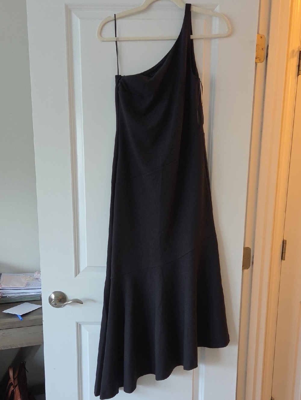 Abercrombie & Fitch One-Shoulder Black Dress